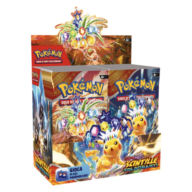 Bustina Pokémon Scarlatto e Violetto – Scintille Folgoranti | 10 Carte