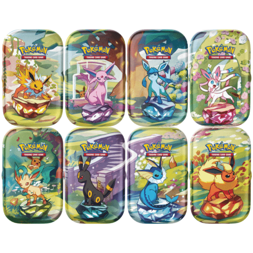 Evoluzioni Prismatiche Display Mini Tins ITA Prismatic evolutions display mini tins