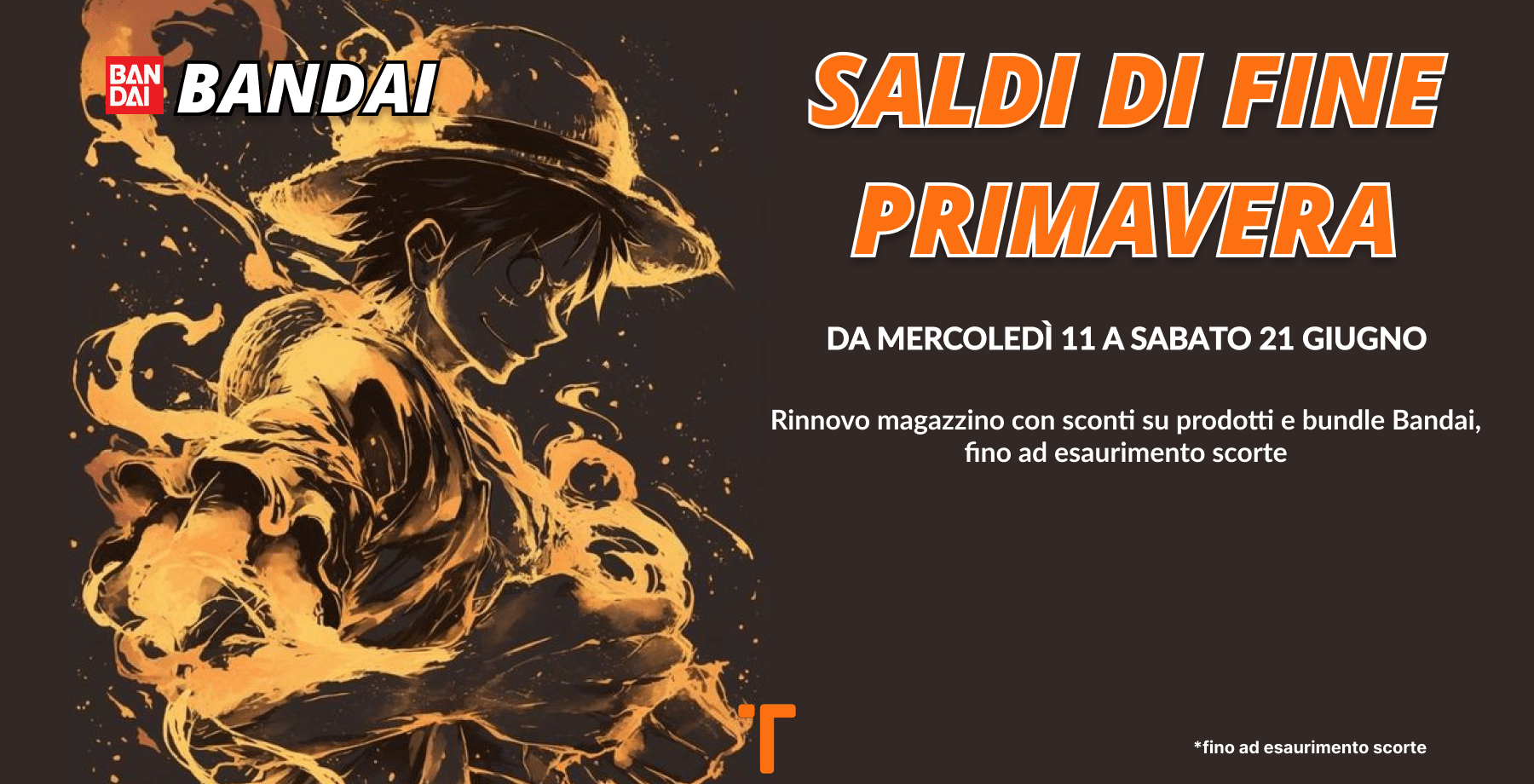 Saldi di fine primavera banner bandai